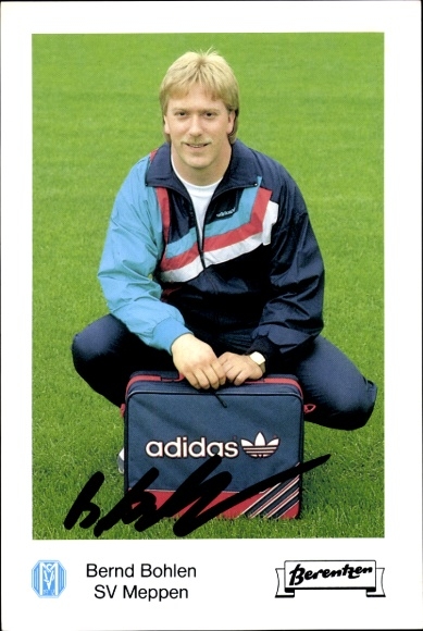 Autogrammkarte Fußballer Bernd Bohlen, SV Meppen, Autogramm