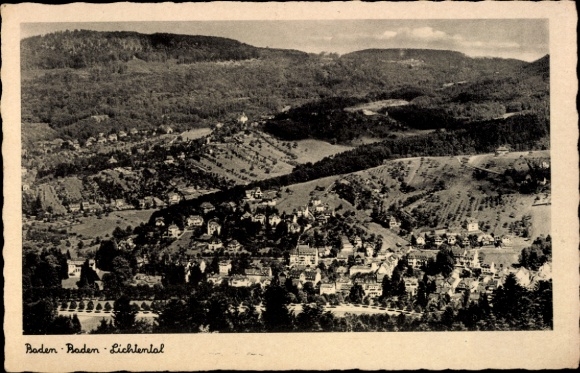 Postcard Lichtenthal Lichtental Baden Baden am Schwarzwald, general view