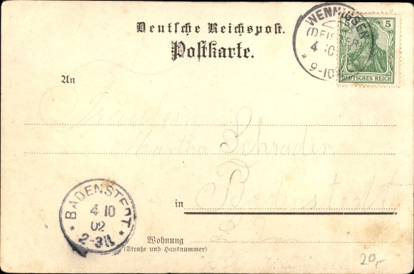 Chromo-Litho Wennigsen am Deister, Pinckenburg Inn, Wennigsen Monastery