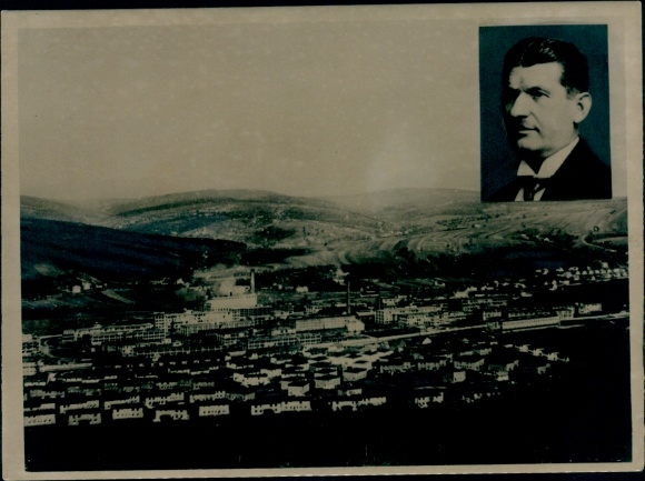 Foto Tödlicher Flugzeugunfall des Schuhkönigs Bata 1932, Tomáš Baťa, Portrait, Panorama Bata-Stadt