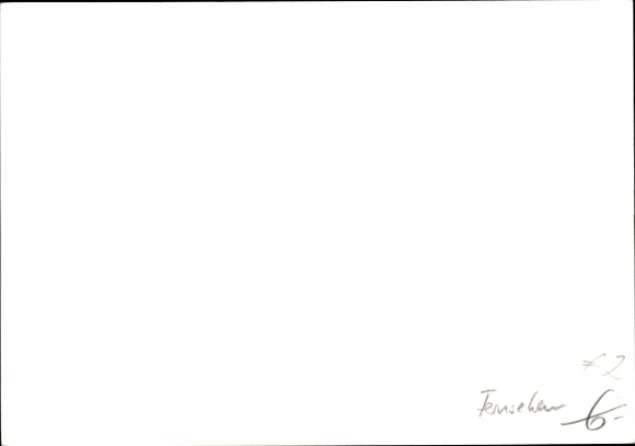 Postcard journalist and television presenter Robert Lembke, portrait, autograph