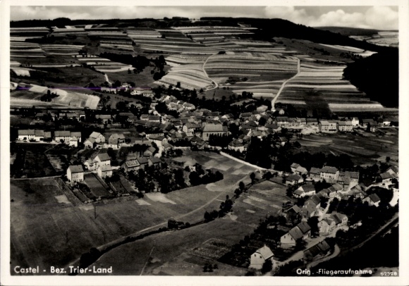 Ak Castel Kastel Nonnweiler Saarland, luchtfoto