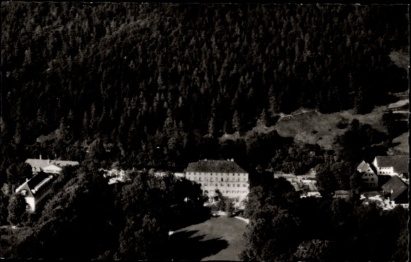 Ak Bad Imnau Haigerloch im Zollernalbkreis, Luftaufnahme des Stahlbad  Sanatorium für Herz- und G