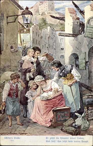 Artist PC Kaufmann, Hans, Schiller&#39;s Bell, Hij telt de hoofden van zijn dierbaren