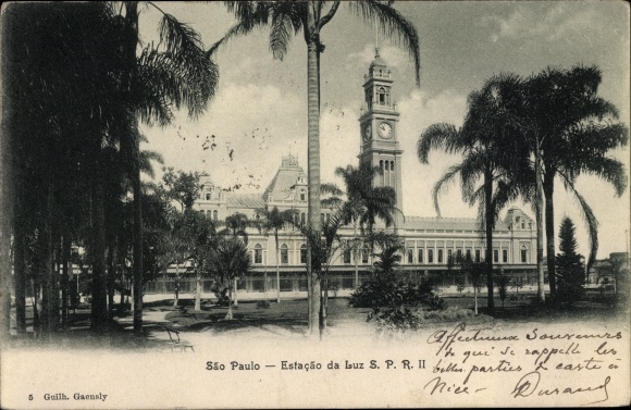 Postcard São Paulo Brasilien, Estacao da Luz SPR II