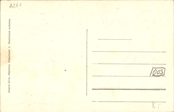 Postcard Zangberg, St. Joseph's Educational Institute of the Salesian Sisters, Higher Girls' School, Workroom