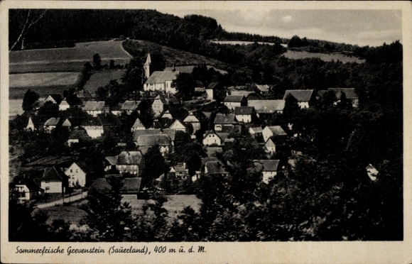 Ak Grevenstein Meschede in het Sauerland, algemeen beeld