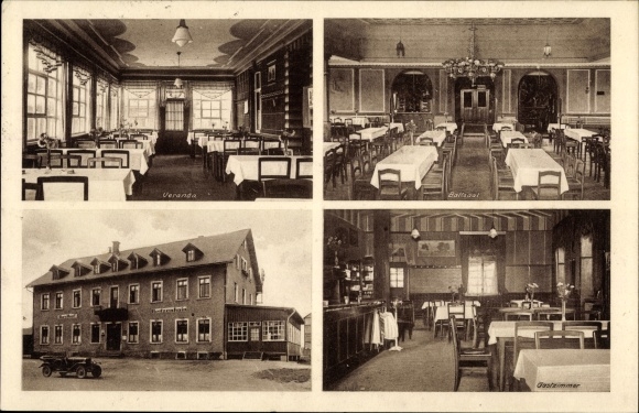 Ansichtkaart Reitzenhain Marienberg in het Ertsgebergte, Gasthof Reitzenhain