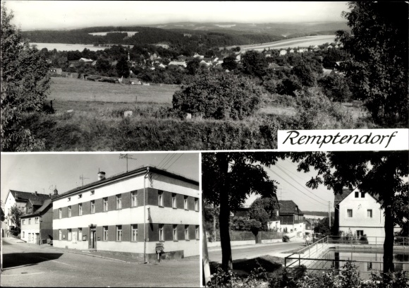 Ak Remptendorf in Thüringen, Panorama, HO Gaststätte Zum Stausee