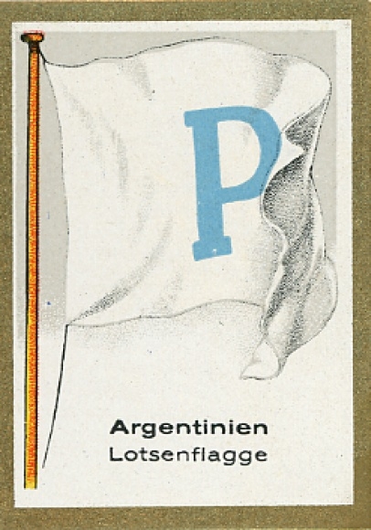 Collective picture flags of the non-European. Countries No. 341 Argentina pilot flag