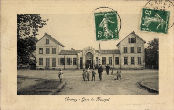 Ak Drancy Seine Saint Denis, Bahnhof Bourget