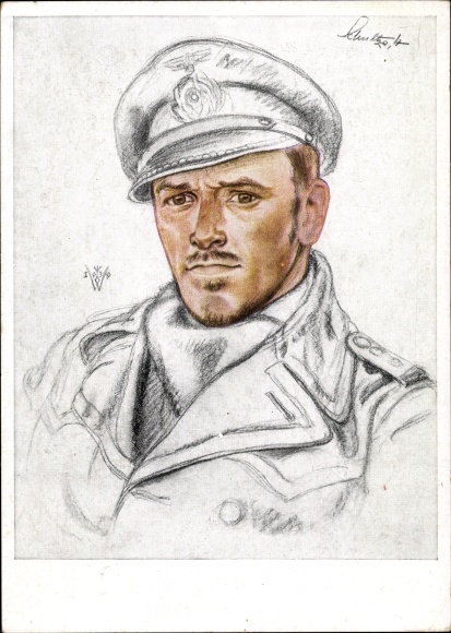 Artist PC Willrich, Wolfgang, Kapitänleutnant Schulze, U-boat commander, U-boat weapon, VDA 1 5 3