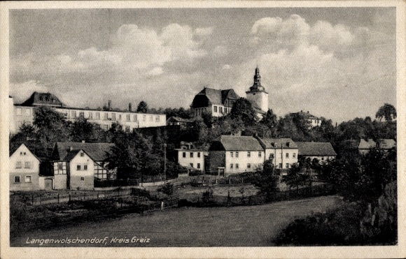 Ak Langenwolschendorf in Thüringen, Gesamtansicht