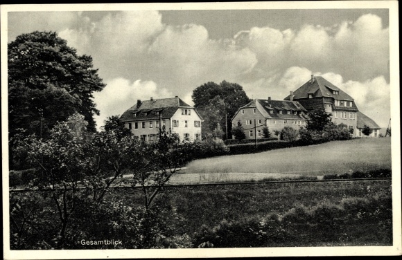 Postcard Mücke in Hesse, Bible and convalescent home Flensungerhof