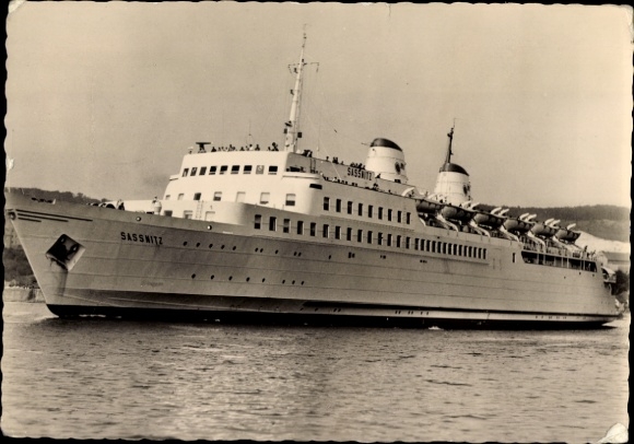 Prom kolejowy KP niemieckiej kolei Reichsbahn MS Sassnitz