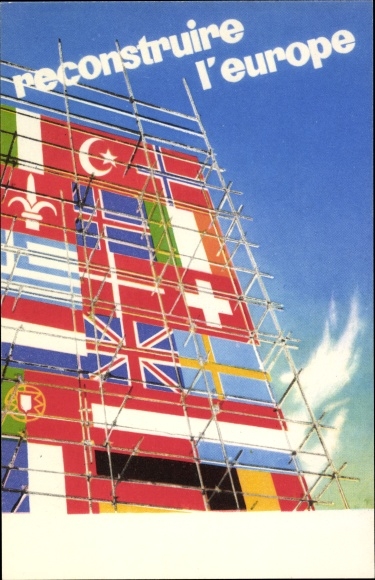 Artist Postcard Wijss, Alban, Le plan Marshall pour reconstruire l'Europe, Marshall Plan