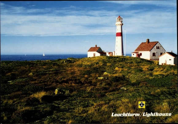Postcard Arendal Norway, Great Torungen Lighthouse