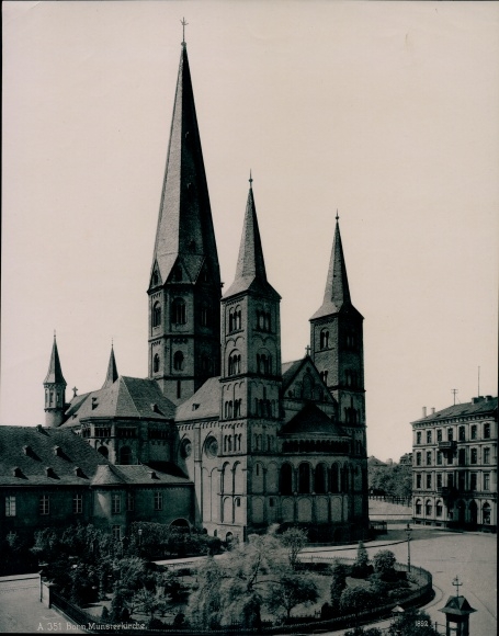 Photo 1892, Bonn am Rhein, Minster Church