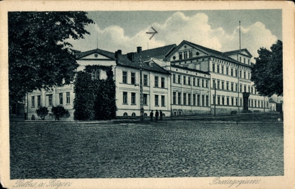 Postcard Putbus on the island of Rügen, Pädagogium