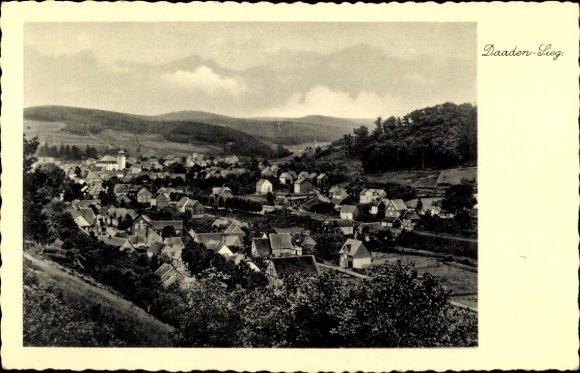 Postcard Daaden in the Westerwald, general view