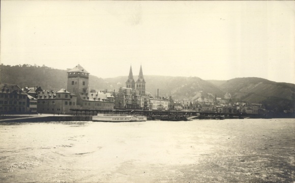 Photo Postcard Boppard am Rhein, city view