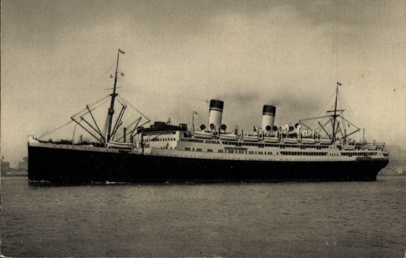 Ak stoomboot Conte Biancamano, Lloyd Triestino