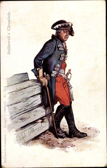 Künstler Ak Menzel, Adolp von, Stollwerck's Schokolade, Gruppe I No. III