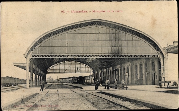 Ak Montauban Tarn et Garonne, Markiezin de la Gare