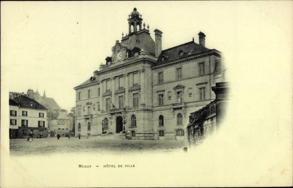 Ak Meaux Seine-et-Marne, Rathaus
