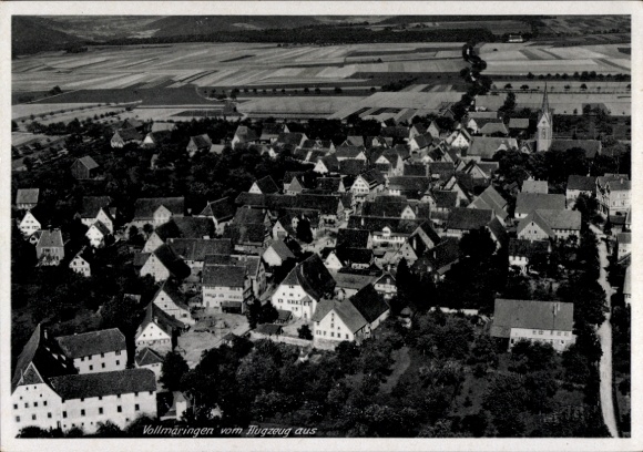 KP Vollmaringen Nagold w Schwarzwaldzie, zdjęcie lotnicze