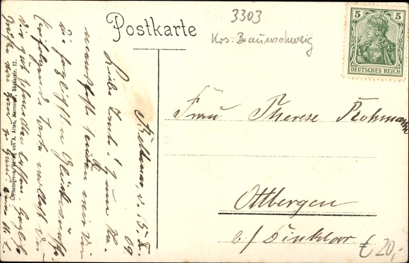 Postcard Bettmar Schellerten in Lower Saxony, inn for the Bettmar Pass