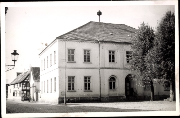 KP Rülzheim w powiecie Germersheim Nadrenia-Palatynat, odcinek ulicy, budynek, wejście