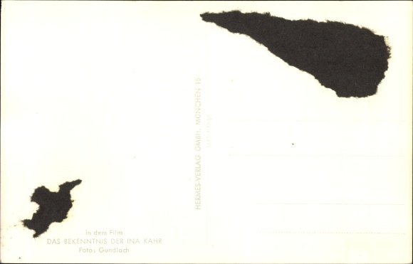 Postcard Actor Kurt Jürgens, Portrait, The Confession of Ina Kahr