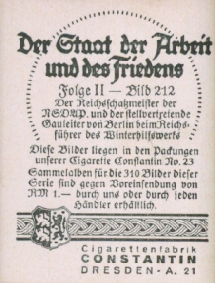 Collective picture of the state of work and peace, NSDAP Reich Treasurer, WHW Reichsfuhrer