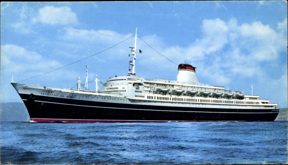 Ak Steamer Leonardo da Vinci, Italiaanse Navigatie Vereniging