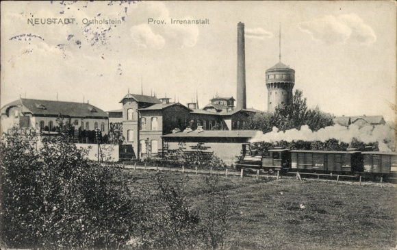 Postcard Neustadt in Holstein, Provincial Mental Hospital