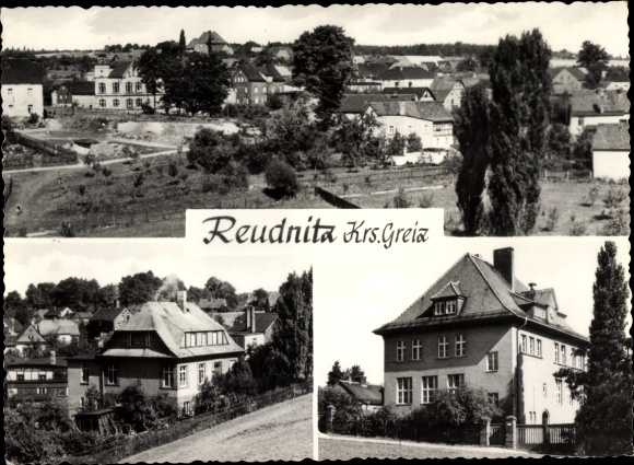 PC Reudnitz Mohlsdorf Teichwolframsdorf Thuringia, overall view, school, partial views