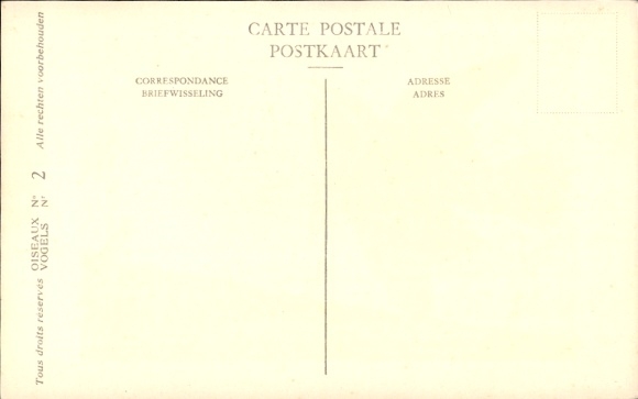Artist Postcard Dupond, Hub., Anthus campestris campestris, Duinpiper No. 2