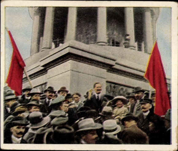 Sammelbild Die Nachkriegszeit Nr. 2 Nov. 1918, Die November-Revolution, Agitationsredner