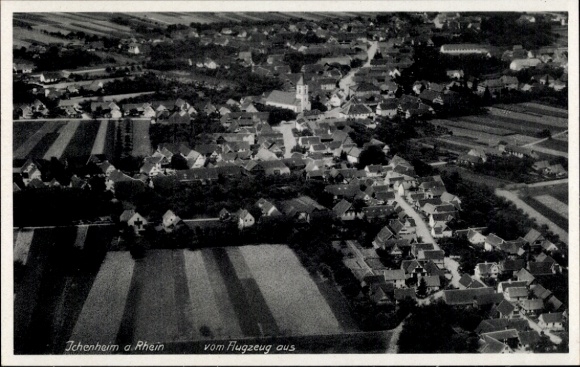 Ak Ichenheim Neuried in Baden, luchtfoto
