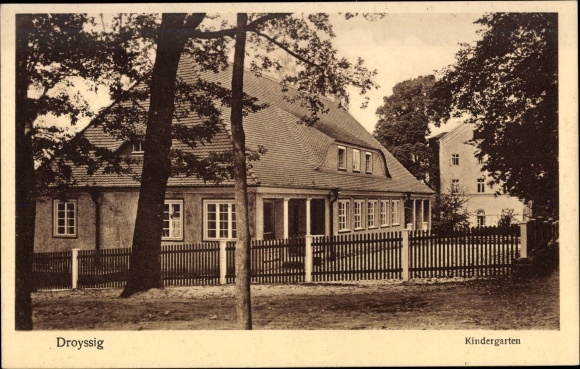 Ak Droyßig im Burgenlandkreis, Kindergarten