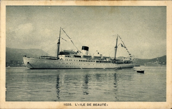 Ak Dampfer L'Ile de Beauté, Compagnie de Navigation Fraissinet