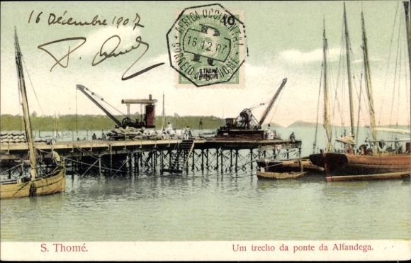 Ak São Tomé St. Thomé, naar de ponte da Alfandega