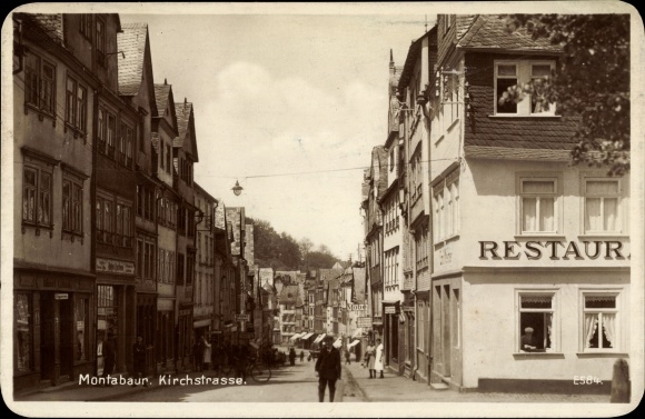 Ak Montabaur im Westerwald, Kirchstraße, Restaurant