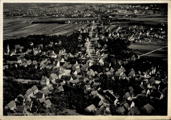 Postcard Stammheim Stuttgart in Württemberg, aerial photograph