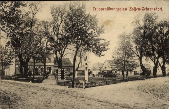 Postcard Zehrensdorf Zossen in the Teltow Fläming district, military training area