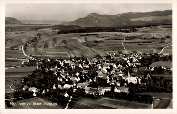Postcard Böhringen (Urach district) in the Swabian Alb, aerial photograph