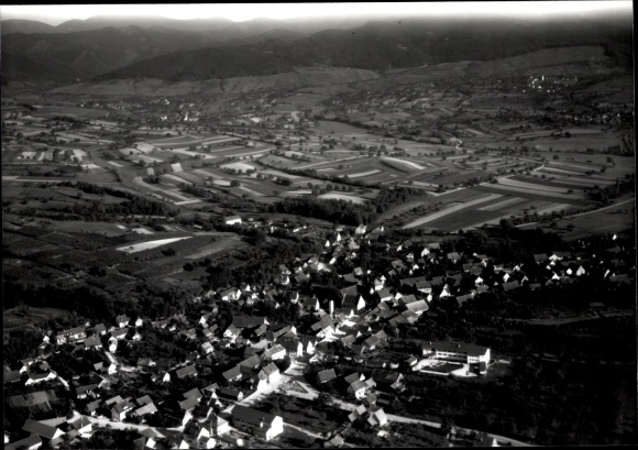 Photo Buggingen in the Markgräflerland, aerial photograph