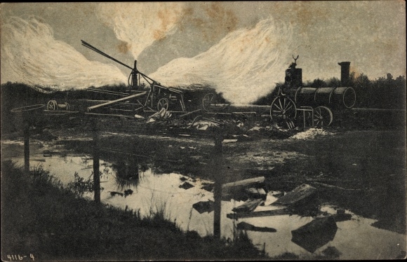 Artist PC Hamburg Bergedorf Neuengamme, The ignition of natural gas 1910