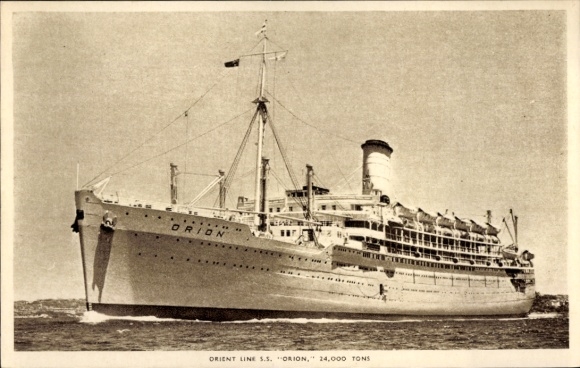 SS Orion, Orientlijn